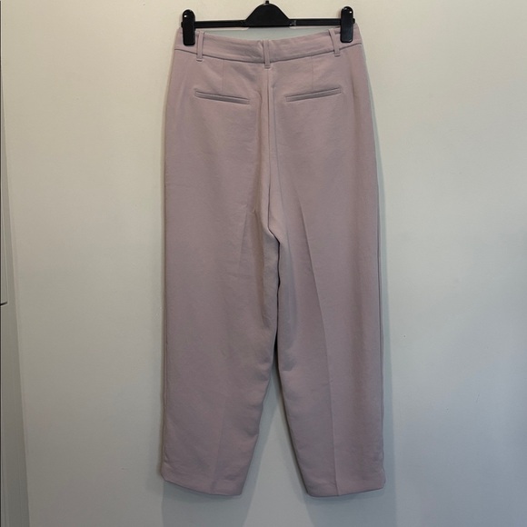Wilfred Effortless Blush Pink Ankle Trousers High Rise Tailored Dress Pants 10 - Picture 9 of 13